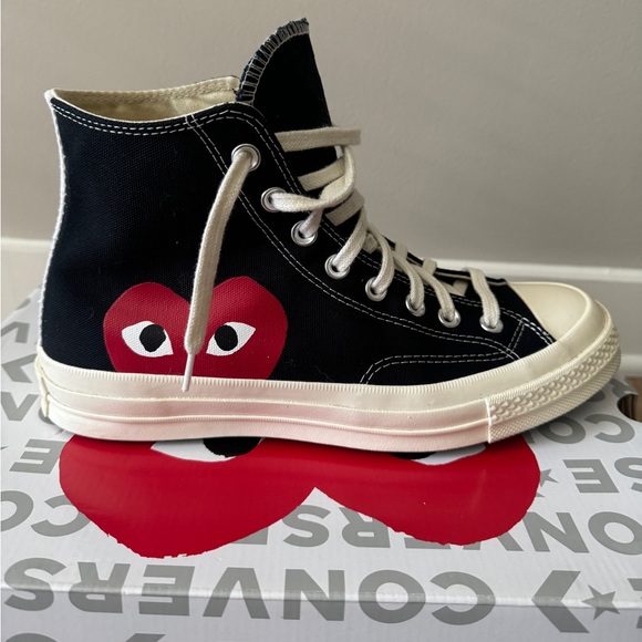 Comme des Garcons PLAY Converse High Top Sneakers - Picture 5 of 8
